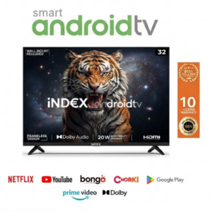 Index 32 inch frameless smart TV front view display